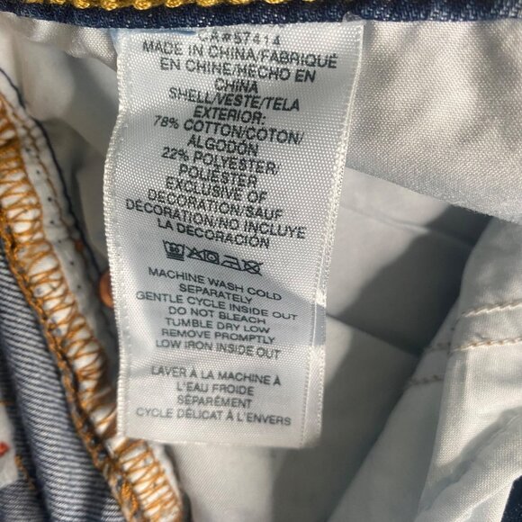 True Religion Ricki Jeans Mens Size 25X32 Dark Wash Relaxed Straight 207444 NWT - Picture 9 of 16